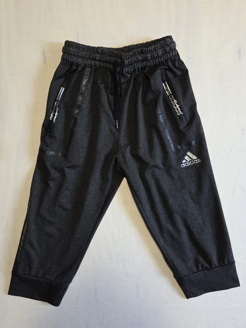 Adidas Cropped Athletic Pants L